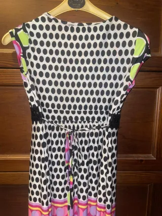 Vestito donna pois stile floreale estivo