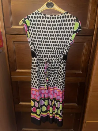 Vestito donna pois stile floreale estivo