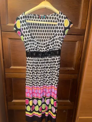 Vestito donna pois stile floreale estivo