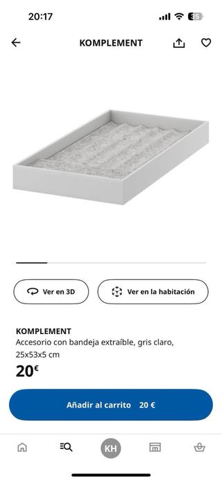 Estante organizador Ikea para accesorios