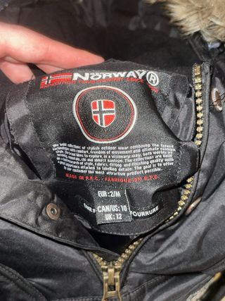 Chaqueta Geographical Norway Negra