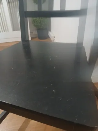 2 Sillas Negras Ikea Madera