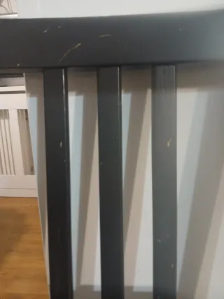 2 Sillas Negras Ikea Madera