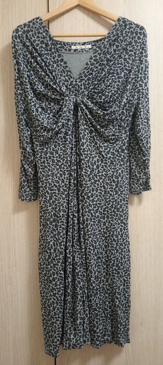 Vestido mujer manga larga estampado