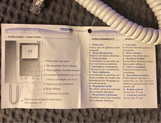 Videoportero TEGUI Serie 7 sin estrenar