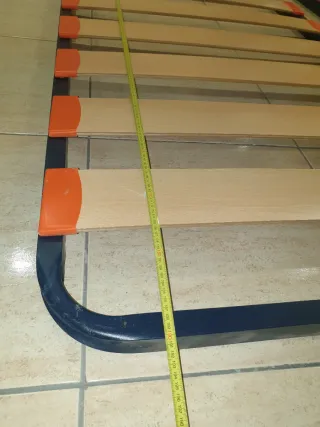 Somier metálico con lamas de madera