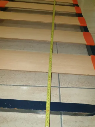 Somier metálico con lamas de madera