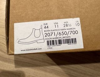 Botín Elástico Napa Marrón Massimo Dutti (44)