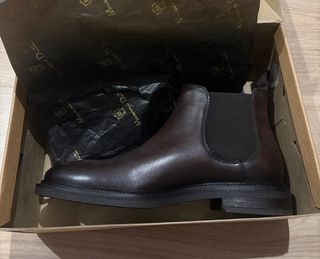 Botín Elástico Napa Marrón Massimo Dutti (44)