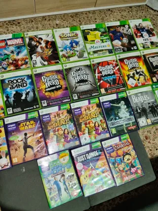 Pack Xbox 360: Guitarras, Mics y Juegos