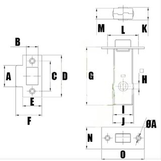 Picaportes de embutir (resbalones)