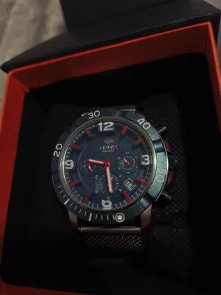 Reloj Marea Deportivo Azul Malla Metálica