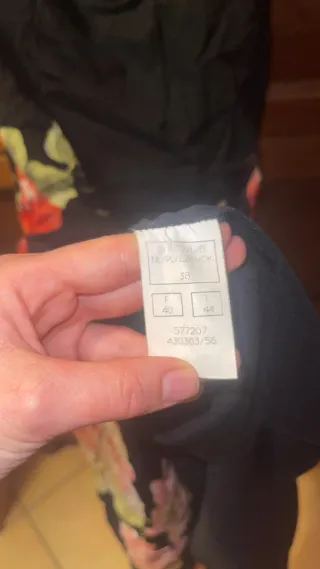 Vestito donna floreale nero