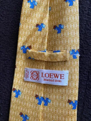 Corbata Loewe Seda Vintage