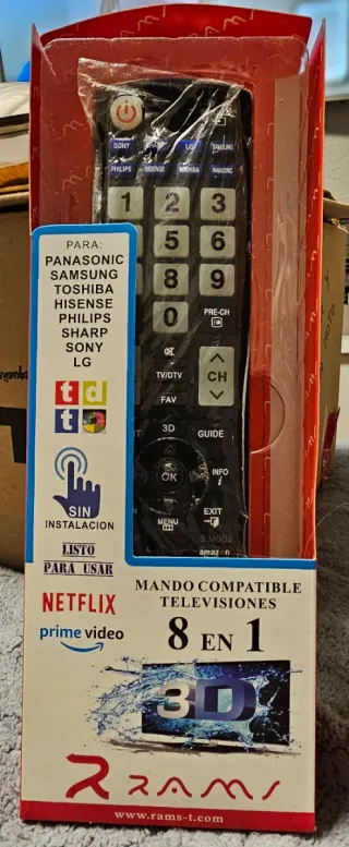 Mando TV Universal Rams-T 8 en 1