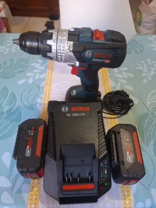 Taladro Bosch GSB 18V-110 C + Cargador + 2 Batería