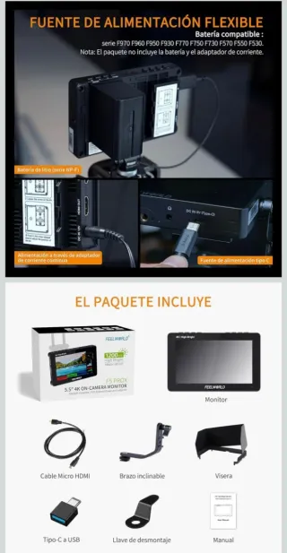 Monitor Feelworld F5PROX 5.5 4K HDMI