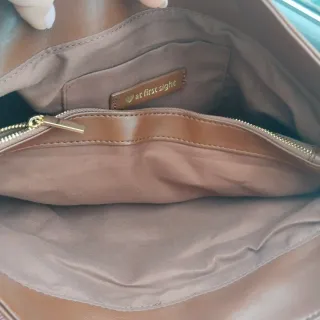 Bolso Gioseppo marrón y rosa