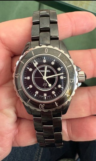 Reloj Chanel J12 Diamantes 33mm Negro