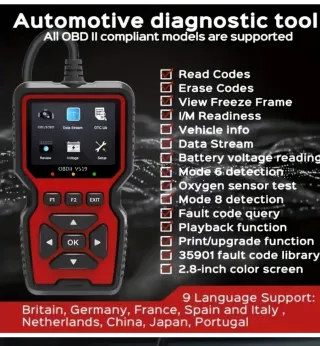 Escáner diagnóstico automóvil OBD-II V-519