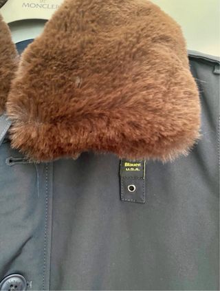 Cazadora Blauer Bomber Cuello Pelo Desmontable .