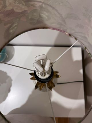 Lámpara Zara Home Piña Cristal Tulipa Floral