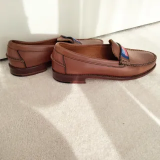 Mocasines Marrones con Bandera Americana