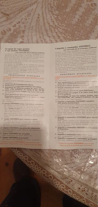 Maquina de coger puntos vintage