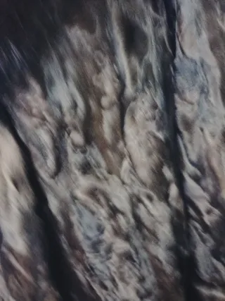 Abrigo de astracán con denso cuello en Vis0n