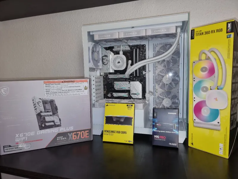 Componentes MSI X670E, Corsair, Samsung+ Win11 pro