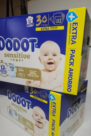224 Pañales(2x112) Dodot Sensitive t3+