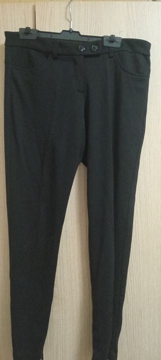 Pantalón negro largo mujer