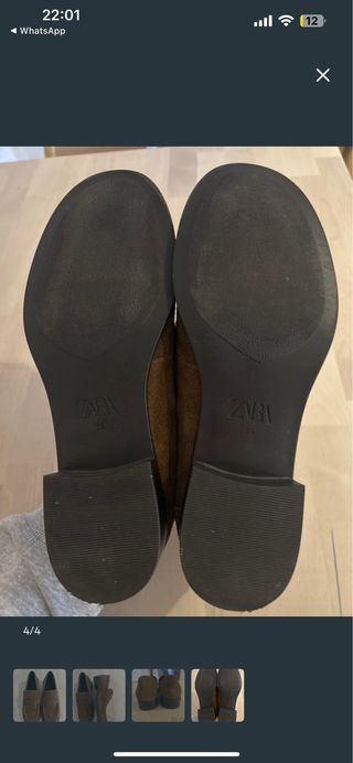 Zapatos Zara Marrones Ante