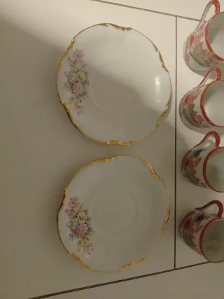 Juego de té porcelana japonesa Kutani