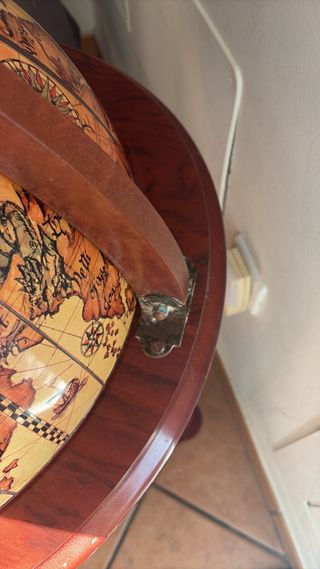 Bar Mueble Globo Terráqueo Madera