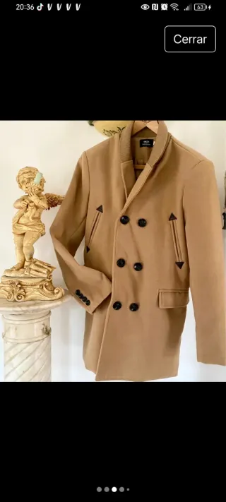 Gabardina Abrigo Unisex Beige