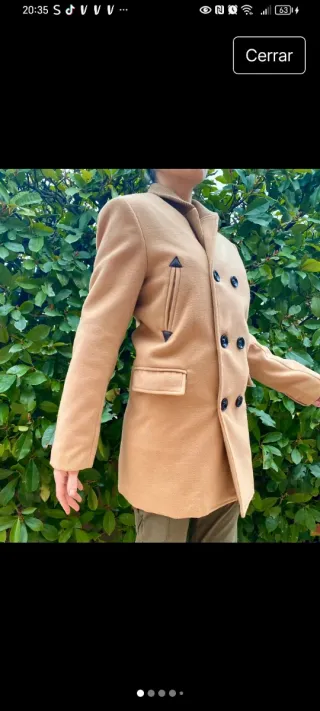 Gabardina Abrigo Unisex Beige