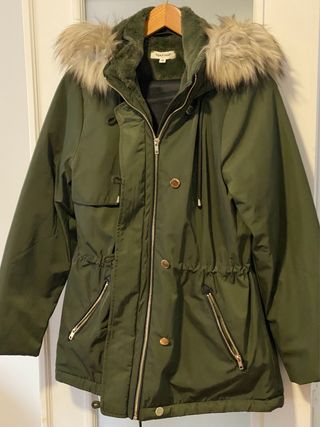 Parka Naf Naf verde olivo Talla M