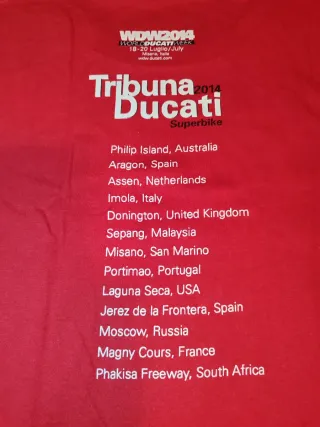 Maglietta Ducati Tribuna Valsir taglia L Originale