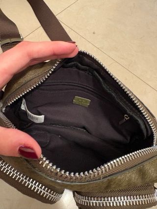 Bolso bandolera vintage pelo verde