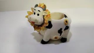 Palillero Vaca Decorativa + Palillos incluidos