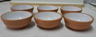 Set 6 ciotole in terracotta