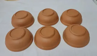 Set 6 ciotole in terracotta