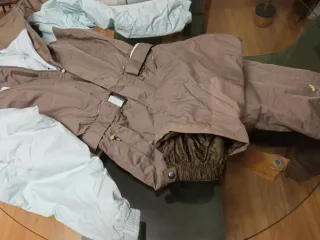 Mono de esquí 14 años marrón y azul