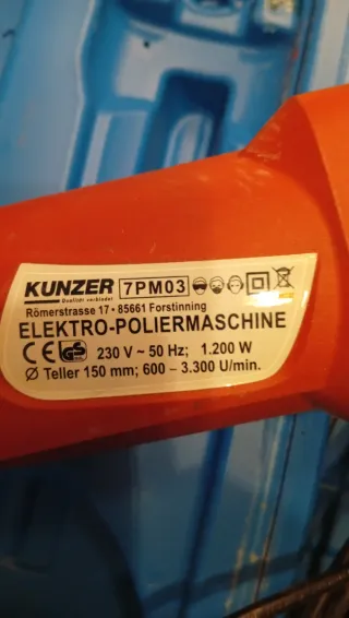 Pulidora coches/barcos + maletín azul