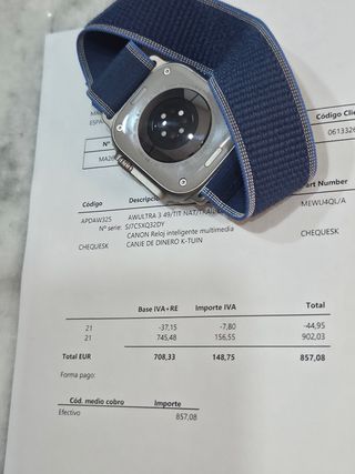 Apple Watch Ultra 3 Azul/Plata