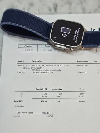 Apple Watch Ultra 3 Azul/Plata