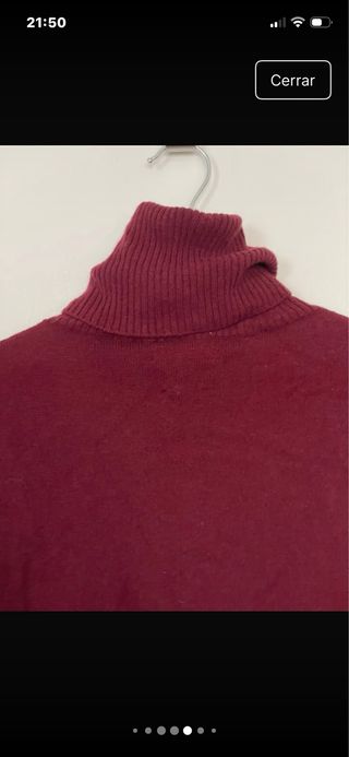 Jersey Massimo Dutti Burdeos Talla XS