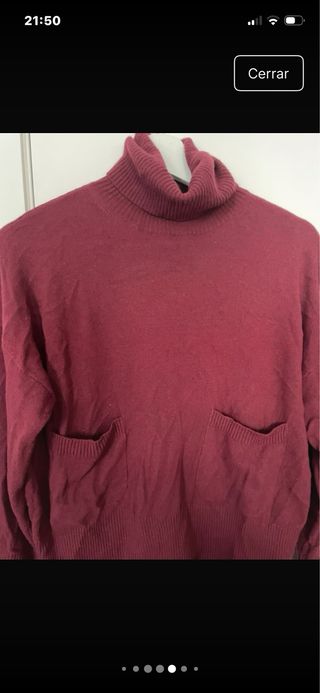 Jersey Massimo Dutti Burdeos Talla XS