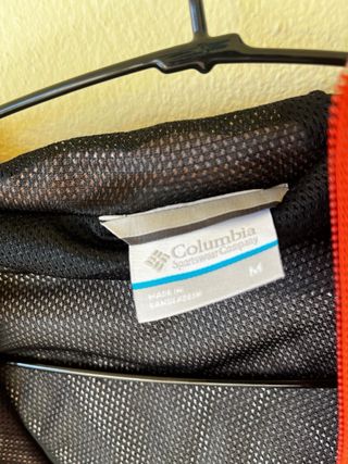 Chaqueta Columbia Impermeable Roja Talla M